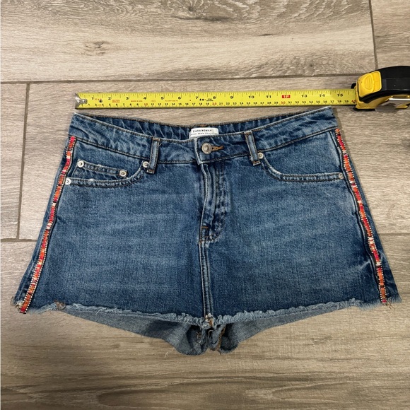 Women’s Zara Beaded Denim Skort - Picture 6 of 7